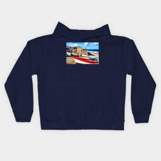 Sennen Cove Harbor Boats Kids Hoodie